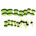 thumbnail image 6 of 36 Pieces Gauges Acrylic Tapers 14G-00G Ear Stretching Set and Light Green, 6 of 8