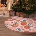 thumbnail image 5 of Rateoe Painting Peach Pattern Christmas Tree Skirt with Ties , Christmas Tree Decorations, Farmhouse Christmas Decor Xmas Holiday Decorations-30", 5 of 6