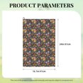 thumbnail image 4 of Honeii Colorful Flowers with Butterfly Print Golf Towel, Golf Towels for Golf Bag with Carabiner Clip, Tri-fold Waffle Pattern Golf Towel, 4 of 6