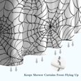 thumbnail image 6 of Halloween Spider Web Pattern Shower Curtain 36"x72" ,Bathroom Decorative Shower Curtains Set with 12 Hooks,Modern Waterproof Washable Shower Curtain, 6 of 6