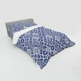 thumbnail image 3 of Ambesonne Moroccan Bedding Set 3 Pcs, Old Retro Tiles, Twin, Grey Blue, 3 of 3