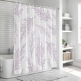 thumbnail image 6 of Pink Purple Tree Branches Shower Curtain, Waterproof Shower Curtains for Bathroom, Farmhouse Nature Botanical Washable Fabric Bathtub Curtain Set Bath Decor with 12 Hooks Extra Long 72"x96", 6 of 8