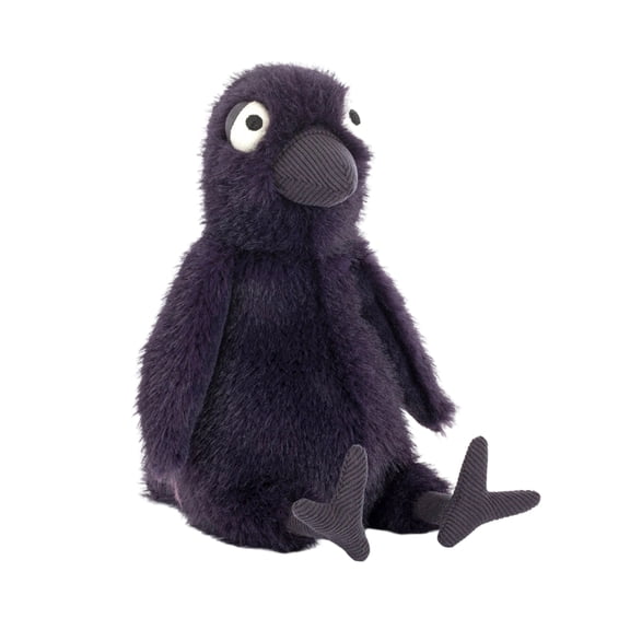 HOXZODT Halloween Plush Dolls, 8.66" Purple Raven Plush Toy, Cute Halloween Stuffed Animal Toys, Holiday Soft Plush Gift for Family Fun