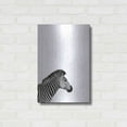 thumbnail image 3 of Luxe Metal Art 'Zebra 2' by Incado, Metal Wall Art, 16"x24", 3 of 9