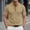 Kaki, variante sur Abcnature Chandail Henley à Manches Courtes pour Homme avec Empiècement d'Épaule à Blocs de Couleur, Haut Décontracté d'Été en Tricot Gaufré, Chandail Léger à Col Rond pour Homme