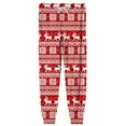 thumbnail image 6 of Fabrcox Christmas Pajama Pants for Men Big and Tall Tree Snowflake Reindeer Printed Loose Fit Lounge Bottoms Casual Baggy Comfy Loose Sleepwear Pj Pants, Red 2XL, 6 of 6