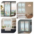 thumbnail image 7 of Nautical Coastal Window Privacy Film, Summer Beach Shell Coral Seaweed Blue Plaid Static Cling UV Sun Blocking Heat Control Window Tint Day and Night, Non-Adhesive One Way Privacy Cover 19.6''x39.3'', 7 of 7