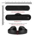 thumbnail image 3 of Set de funda para diadema y almohadilla para diadema Geekria Medium Black, 3 of 6