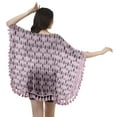 thumbnail image 4 of Moomaya Open Front Printed Shrug Printed Kimono Sleeve Beach Cover Up For Women, 4 of 5