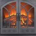 thumbnail image 5 of Tabaray 24'' Electric Fireplace Infrared Stove 3D log Flame effect Freestanding Fireplace Heater with Remote Control Timer Adjustable Flame Effect Safety Protection 1500W /5018 BTU, 5 of 14