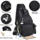 thumbnail image 5 of Mens Sling Bag Chest Bag Crossbody Travel Backpack Small Shoulder Bag With USB Port Dual-Use Sling Backpack Casual Daypack for Hiking Travel Sport, 5 of 5