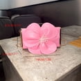 thumbnail image 4 of Bolso tipo caja con forma de pétalo de flor, bandolera con cadena para un solo hombro, bolso pequeño, nuevo bolso de banquete, estilo retro, 4 of 4