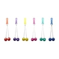 thumbnail image 1 of Juguete Clackers Balls Swinging Fidget | Desarrollo de habilidades motoras finas | Polipropileno brillante Diseño duradero | Regalo para aliviar el estrés | Juego al aire libre en interiores |, 1 of 7