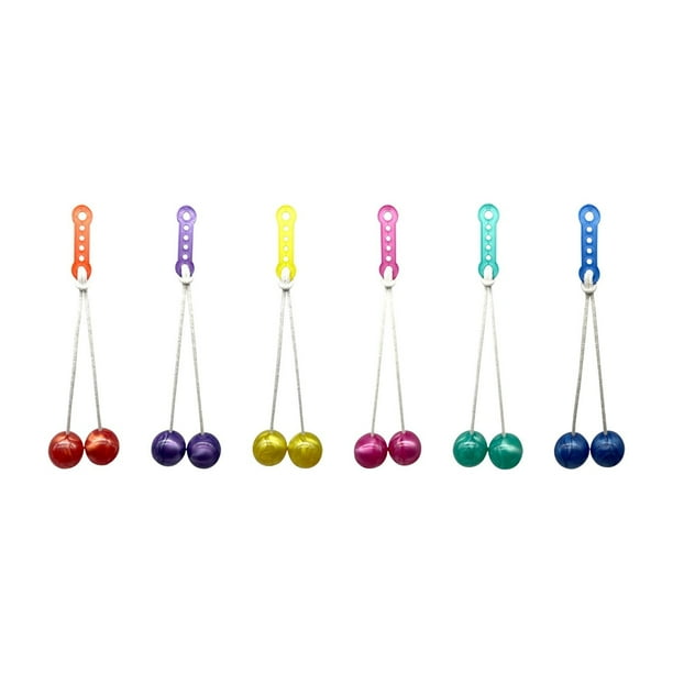 Juguetes de columpio Clackers Balls para niños | Desarrollo de la motricidad fina | Polipropileno duradero | Juego colorido para exteriores e interiores | Regalos de cumpleaños, regalos de Navidad y