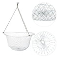 thumbnail image 4 of Filet de Pêche Pliable en Fil d'Acier, Appât, Cage à Crevettes, Crabe, Homard, Piège pour Eau Douce, Équipement de Pêche Extérieur, 4 of 7