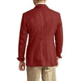 thumbnail image 3 of Kixjoy Mens Blazer Jacket Big and Tall Button Down Casual Blazers Long Sleeve Regular Fit Winter Coats Fashion Basic Lightweight Jackets for Men with Pockets, Wine 3XL, 3 of 3