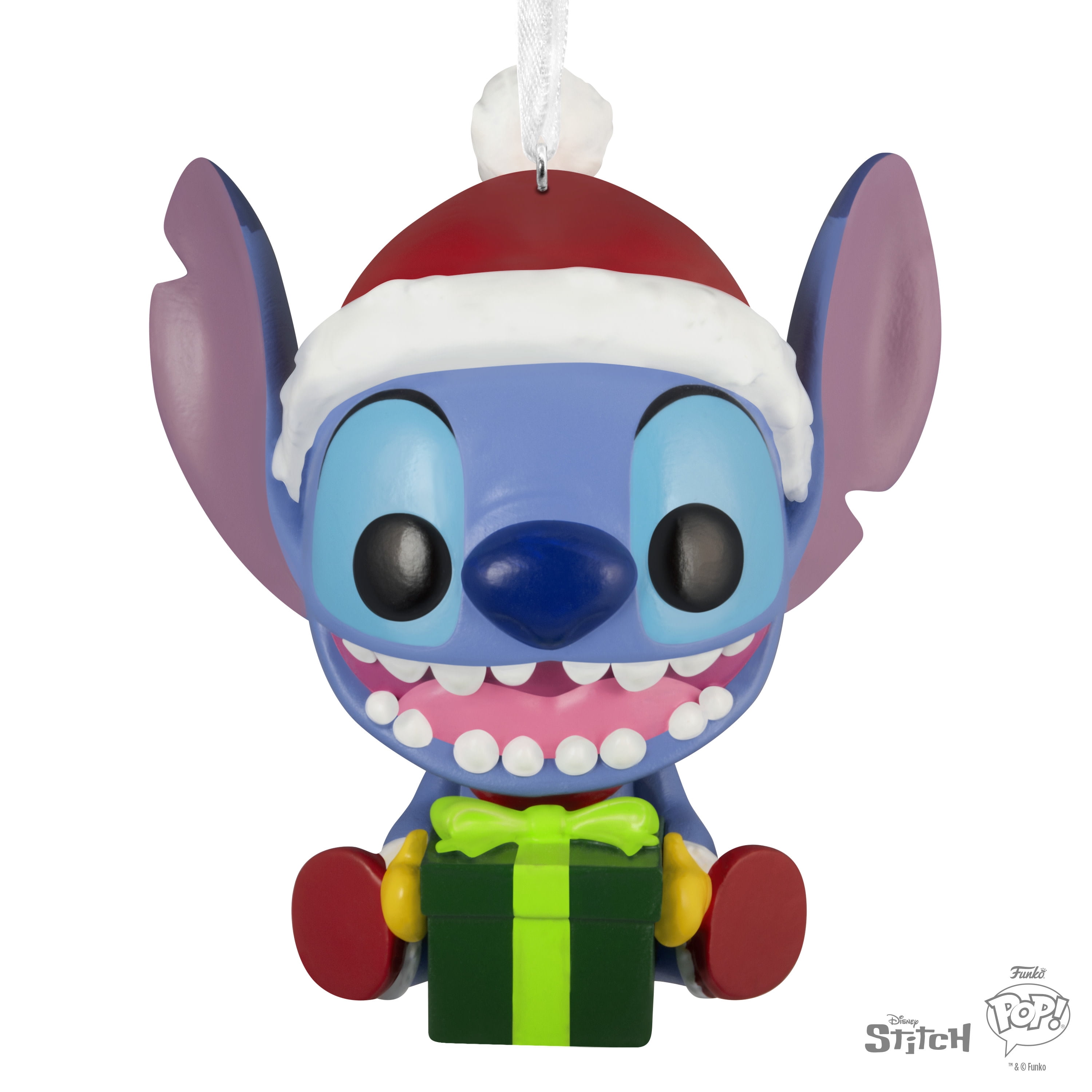 Hallmark Christmas Ornament (Disney Stitch With Gift Funko POP!), 1 Count