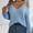 Blue, variant on POROPL Fall Sweaters for Women Lantern Sleeve Long Sleeve V-Neck Boat Neck Sweater Casual Warm Knitted Blouse Top Size S-L