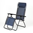 thumbnail image 2 of LuxenHome Zero Gravity Patio Chaise Lounge Blue, 2 of 10