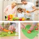thumbnail image 4 of YuamMei Juego de 3 cuchillos de cocina de plástico para niños, cuchillo de chef de nailon seguro para niños para rebanar ensaladas de pan (color al azar) Vhermosa DE-CJW-0892, 4 of 7