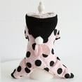 thumbnail image 6 of Dog Clothes Striped Pajamas Warm Polyester Pet Dog Cat Hoodies Thick for Small Medium Dog Cats Soft Autumn Winter Clothes, 6 of 6