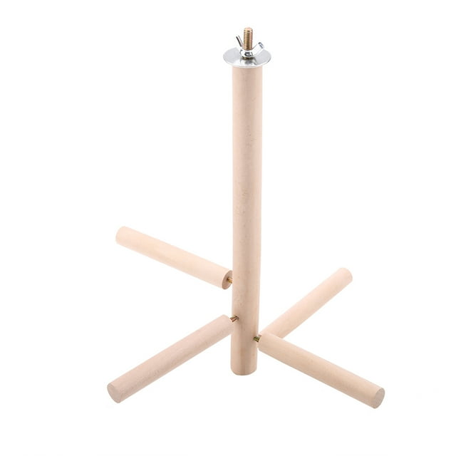 Cage Stand Toy, Non- Easy To Install Wooden Activity Birds Perches, Birds For Parrots
