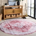thumbnail image 2 of SAFAVIEH Martha Stewart Seth Medallion Machine Washable Area Rug, Rust/Gold, 6' x 6' Round, 2 of 11