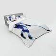thumbnail image 3 of Ambesonne Modern Bedding Set 3 Pcs, Hockey Player Triangles, Twin, Blue Purplegrey Black, 3 of 3