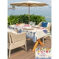 thumbnail image 4 of Easter Outdoor Tablecloth - 54x80 Inch Rectangle Dining Table Cover, Tulip Flowers Spring Easter Egg Bunny Butterfly Beige Waterproof Outdoor Table Cloth with Umbrella Hole & Zipper for Picnic/Patio, 4 of 7