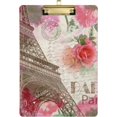 thumbnail image 1 of FMSHPON Eiffel Tower Clipboard Hardboard Wood Nursing Clip Board and Pull for Standard A4 Letter 13x9 inches, 1 of 8