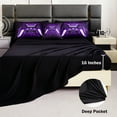 thumbnail image 6 of URBONUR 6Pcs Purple Game Twin Size Comforter Sets for Boys Teens Video Gamer Bed in a Bag Gaming Contoller Black Kids Bed Set with Sheet Set Modern Game Decor Bedding Set(Purple Twin), 6 of 11