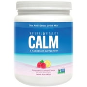 Natural Vitality Calm Magnesium Citrate Powder, Raspberry Lemon, 20 oz