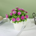 thumbnail image 4 of Simulated Bonsai Non-fading Not Wither Realistic Artificial Chrysanthemum Potted Plant Home Supplies, 4 of 8