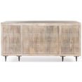 thumbnail image 6 of Sarah Solid Wood Hand-Carved Executive Desk in Brushed Ivory Finish, 6 of 7