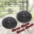 thumbnail image 2 of Low-Profile Waterproof Marine Speakers - 100W 4 Inch 2 Way 1 Pair, Black, 2 of 5
