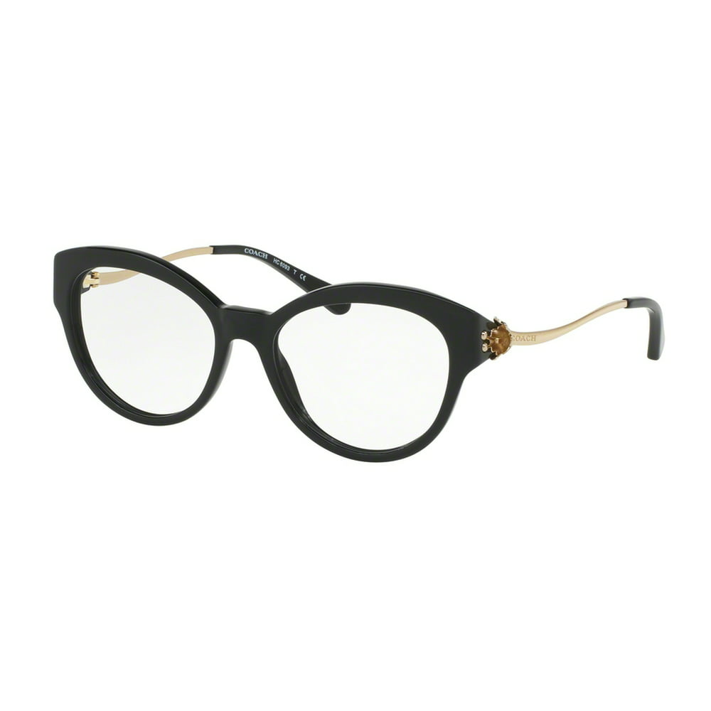 Coach 0HC6093F Optical Cat Eye Womens Eyeglasses - Size 53 (Black/Light ...