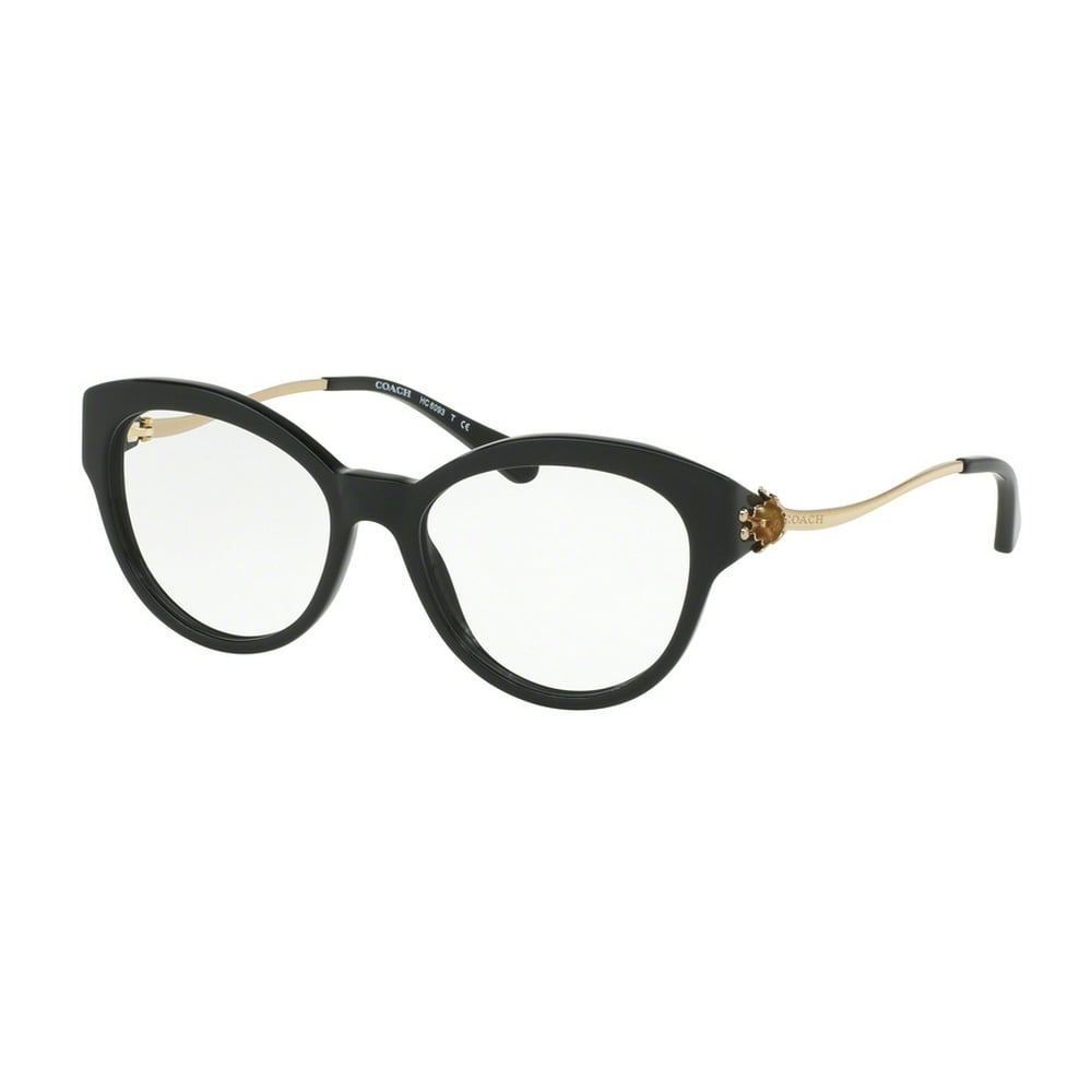 Coach 0HC6093F Optical Cat Eye Womens Eyeglasses Size 53 (Black/Light