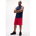 thumbnail image 4 of DEVOPS 2 Pack Men's Loose-Fit 10" Workout Gym Shorts with Pockets (Large, Black/Black(Red)), 4 of 7