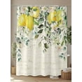 thumbnail image 4 of Shower Curtains Lemon Eucalyptus Leaves Bath Curtain Floral Green Plant Vintage Waterproof Bathroom Shower Curtain Set with Hooks Decoration 72 x 72 Inches, 4 of 7