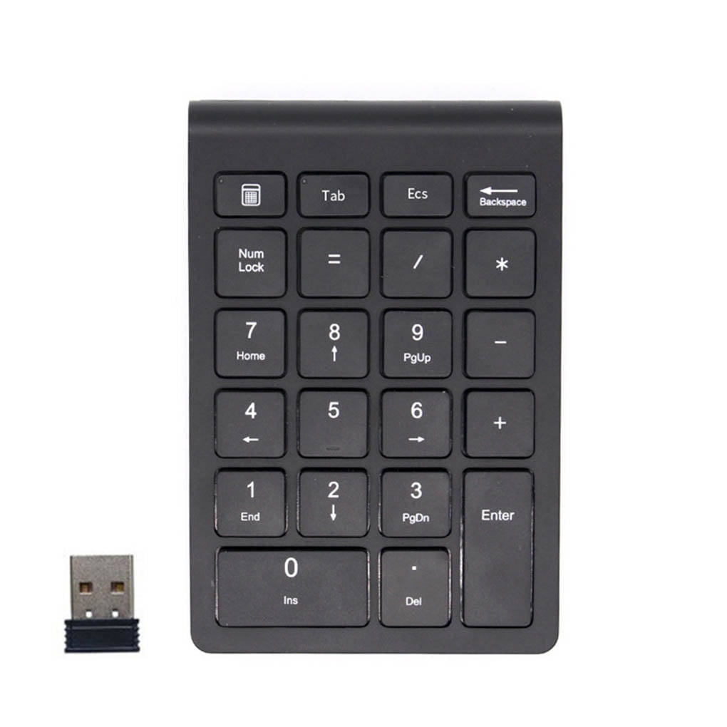 Podazz Bluetooth Ziffernblock Laptop kabellos 22 Tasten Kabellose Schnurlose Nummernblock Tablet,Windows/MacOS/Android MacBook 2.4 GHz Bluetooth Keypad Numpad für PC 