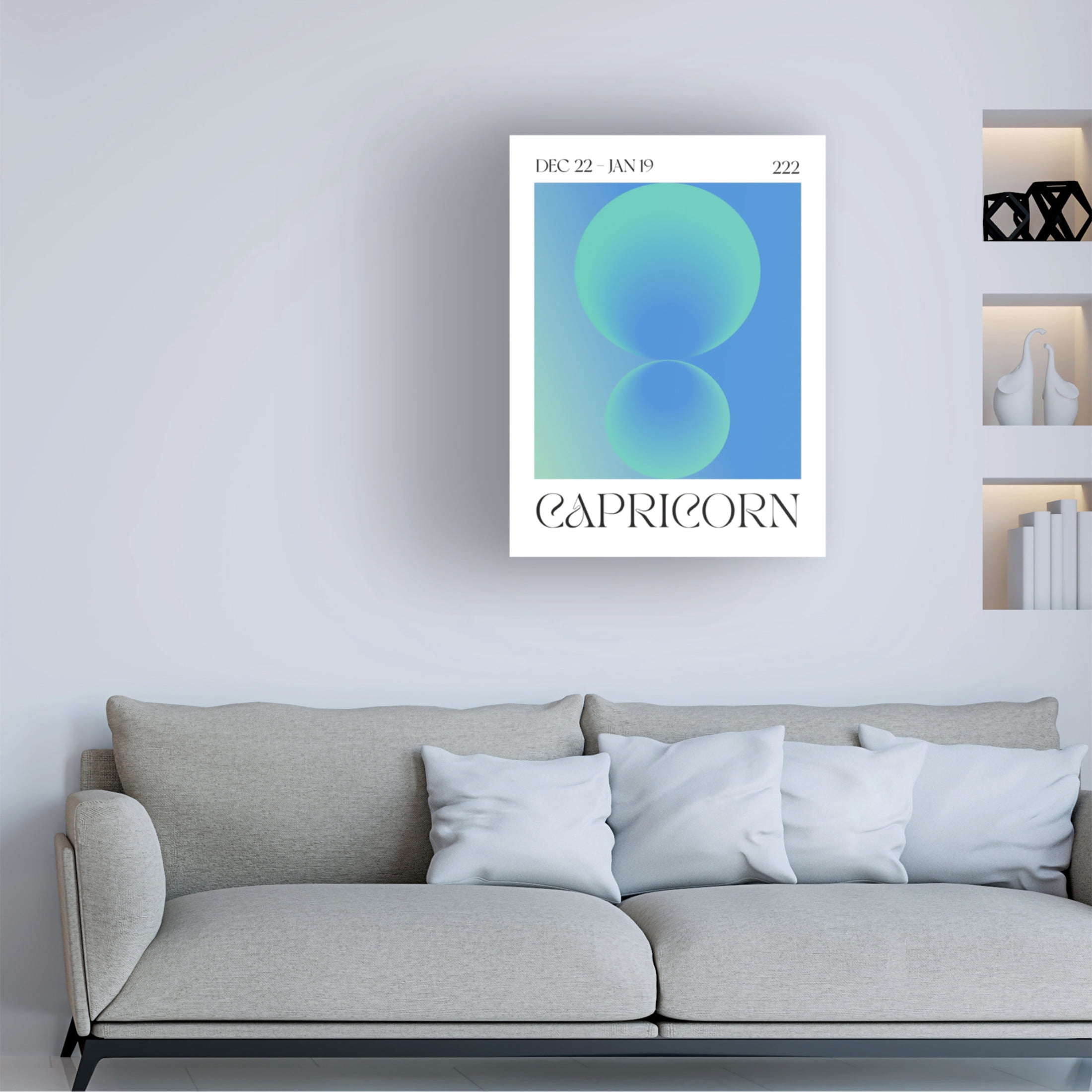 Trademark Fine Art Valeria Castillo Capricorn Canvas Wall Art