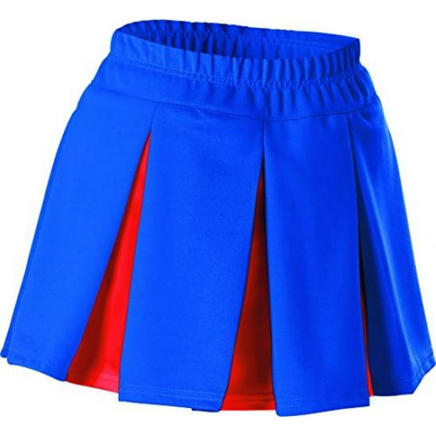 Alleson Athletics Alleson Women's Cheerleading Multi Pleat Skirt, Royal/Red, Medium Walmart