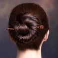 thumbnail image 4 of Imprimir Palillos Para El Cabello - Palos Chinos Para El Cabello Para Mujeres Y Hombres - Pin Para Peinar - 5.1 Pulgadas De - Paquete De Macarena Horquilla de madera, 4 of 8