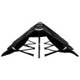 thumbnail image 3 of vidaXL Two Person Folding Sun Lounger Black Steel, 3 of 5