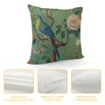 thumbnail image 4 of Creowell Green Chinoiserie Pillow Cover Multi Size Vintage Bird Flower Throw Pillow Covers Farmhouse Floral Decorative Pillowcase Outdoor Square Cushion Cover for Couch Sofa Bedroom Decor, 4 of 5