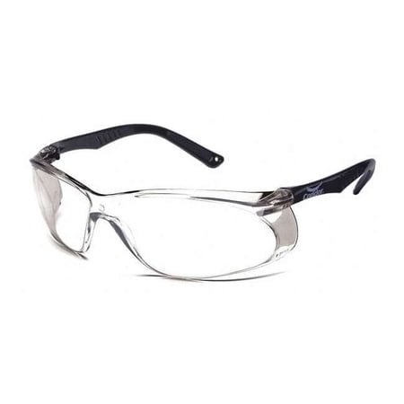 Jbird, Safety Glasses, Anti-Scratch, Light Gray Lens, Black Frame, Frameless 4VCK8