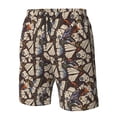 thumbnail image 6 of Uemuo Vector Butterflies Pattern Men's Swim Trunks Hawaiian Beach Bathing Suit Swimsuits Beach Quick-Dry Shorts with Pockets-XX-Large, 6 of 9
