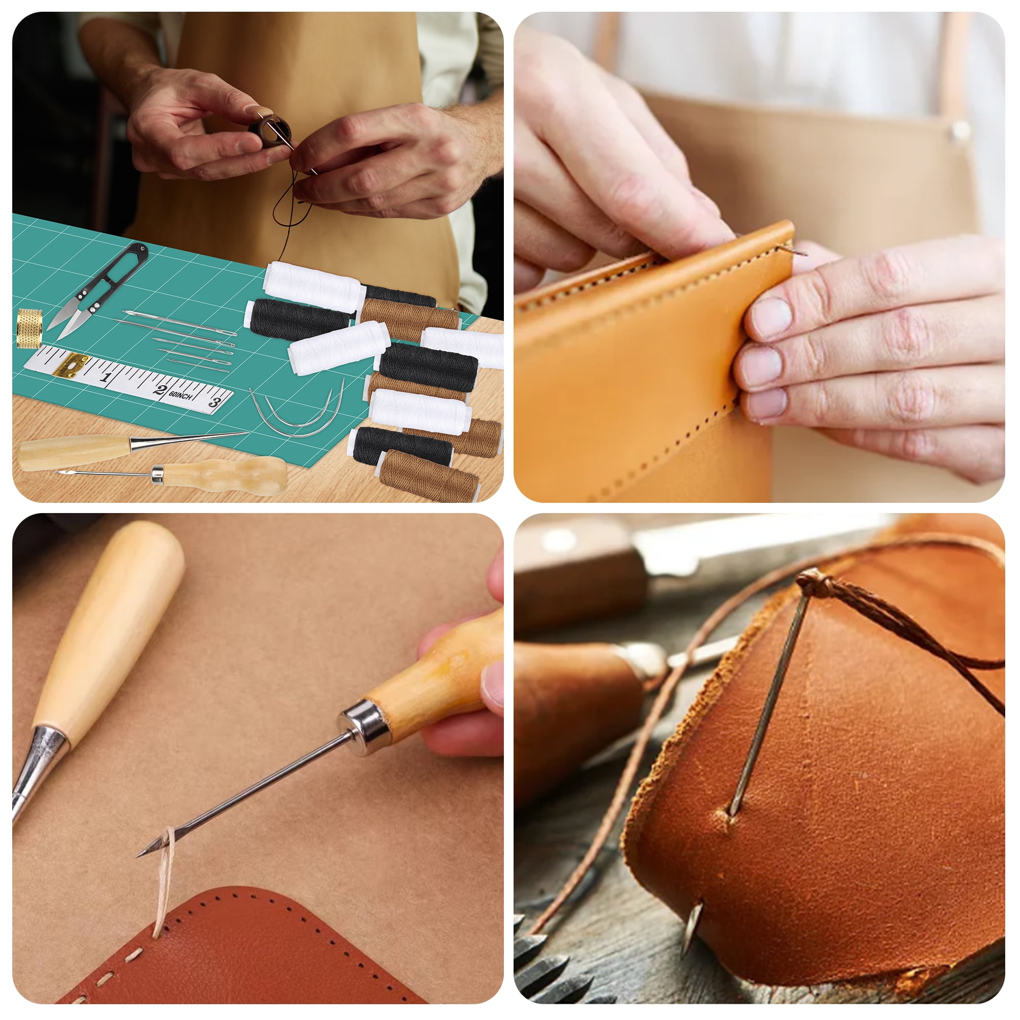  30 PCS Upholstery Repair Kit, Leather Sewing Repair