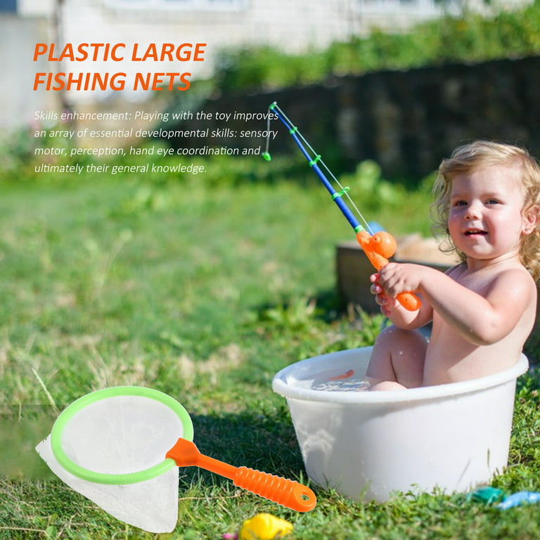 4pcs Plastic Large Fishing Nets Durable Kids Bug Catcher Nets Insect  Collecting Net Bath Toy Adventure Fishing Tool Random Color