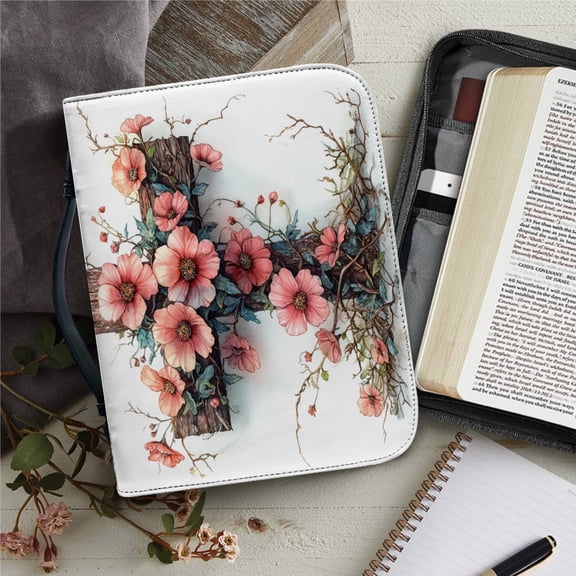 Custom Leather Bible Bag for Women Men Handle Bible Hymns Bible Cover Case Carrying Storage Bags